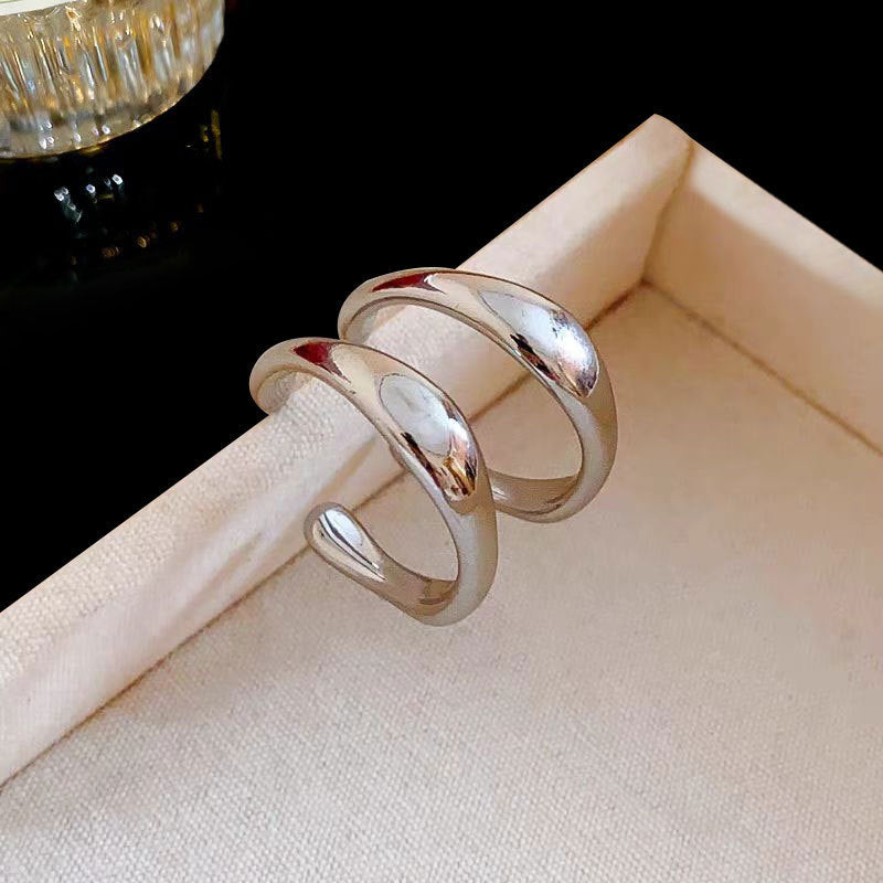 Sense Light Luxury Minority Sier Fashionable All Earrings