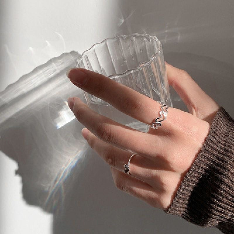 Women's & Men's Heart-shaped Fashion Personality Affordable Luxury Design Rings
