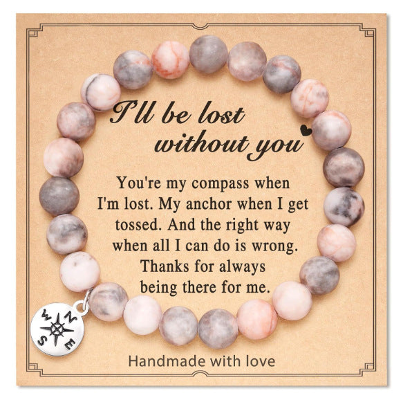 Heart Magnetic Powder Zebra Adjustable Hand Bracelets