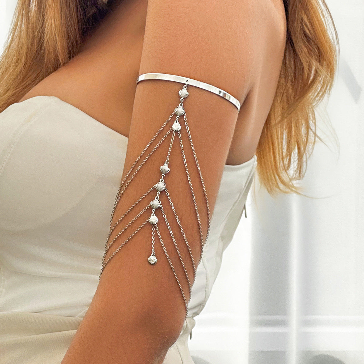 Ornament Fashion Sexy Tassel Inlaid White Bracelets