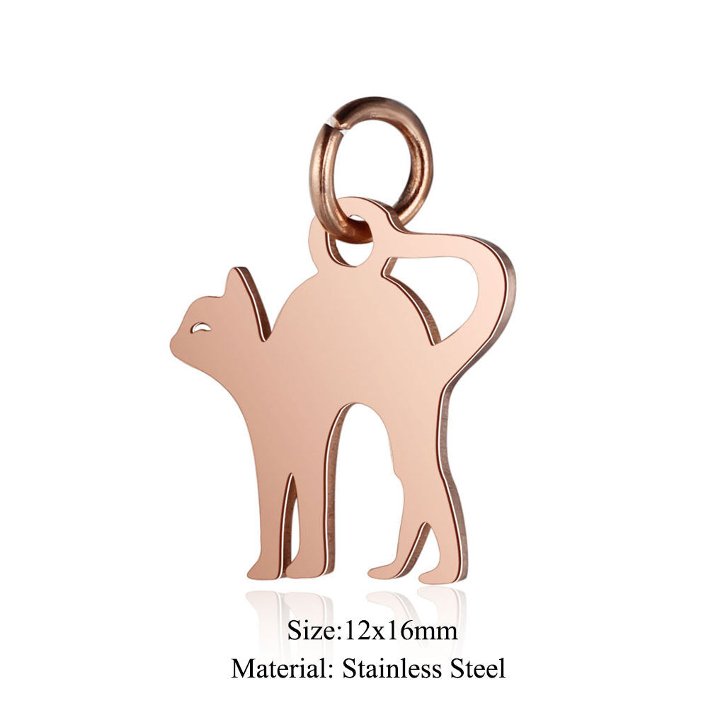 Small Five-pointed Star Elephant Cat Wings Lotus Pendants