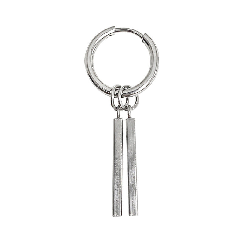 Women's & Men's Steel Fashionable High-grade Personalized Drop Long Stick Earrings