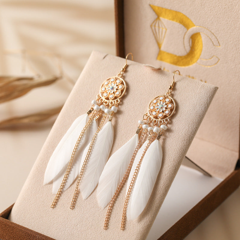 Color Fresh Literature Art Feather Your Earrings
