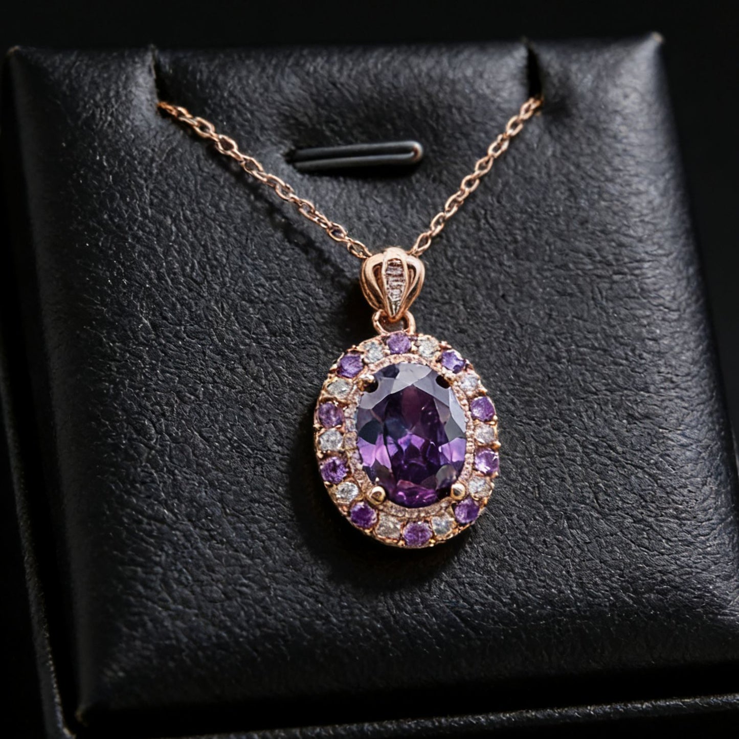 Women's Luxury Pink Diamond Argyle Big For With Colored Jewelry Set