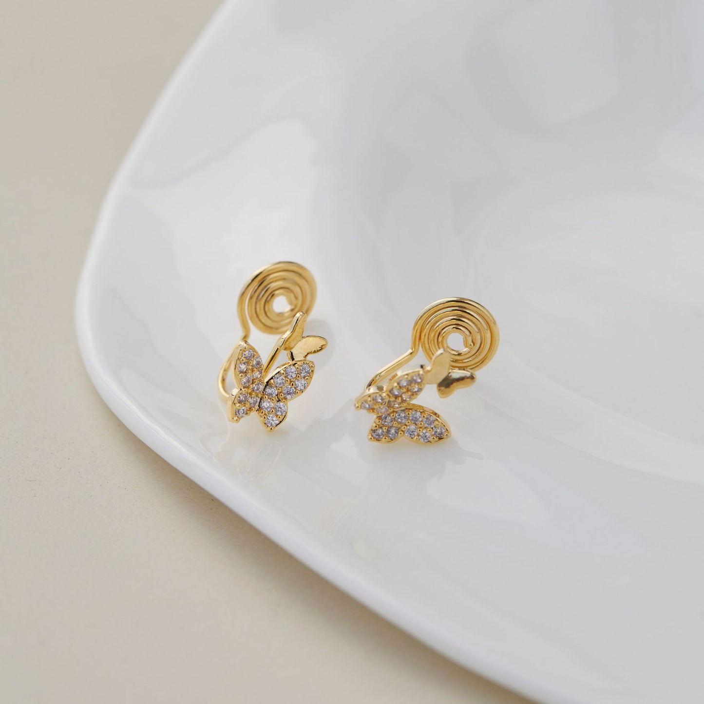 Style Beautiful Butterfly Ear Clip Without Pierced Rings