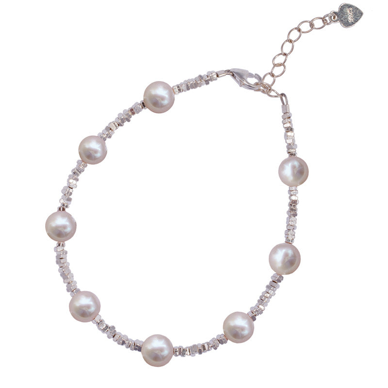 Pieces Of Sier Interval Pearl Starry Simple Bracelets