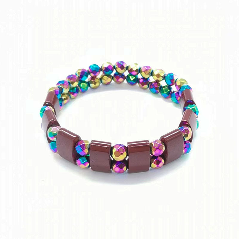 Elegant Colorful Section Hematite Magnet Female Bracelets