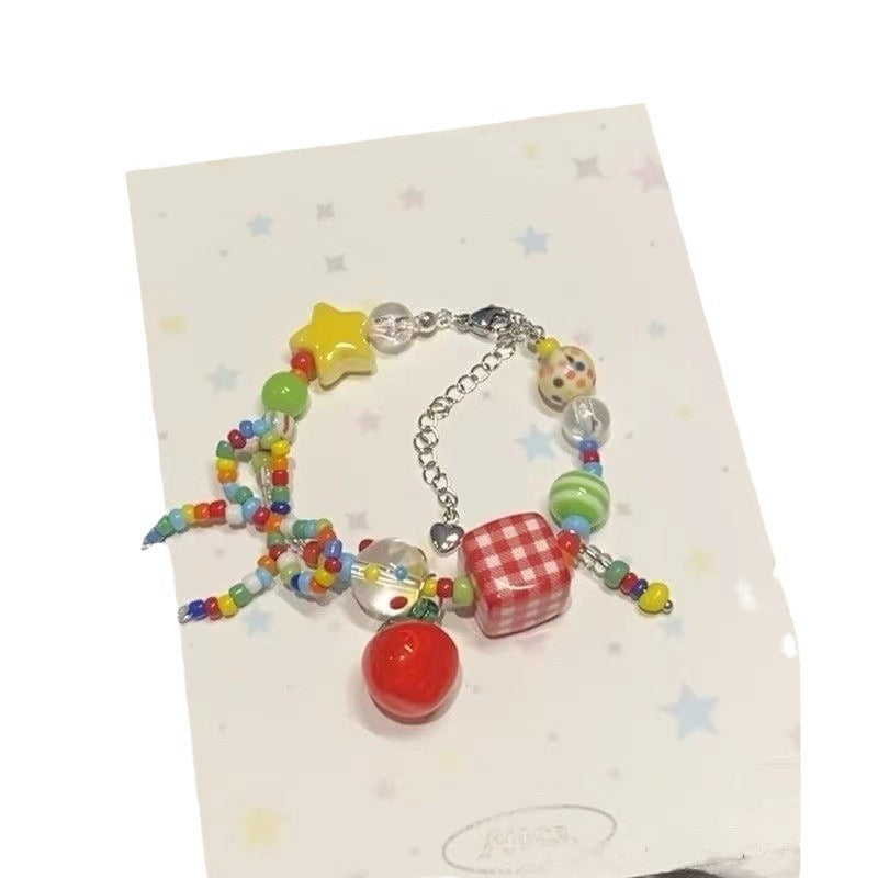 Apple Beaded Light Luxury Summer Paradise Necklaces