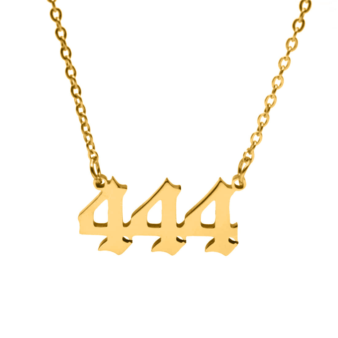 Digital Female Number Stainless Steel Clavicle Necklaces