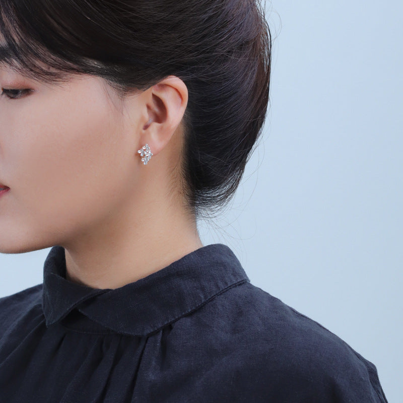 Osmanthus Drop Sterling Sier Chinese Style Earrings