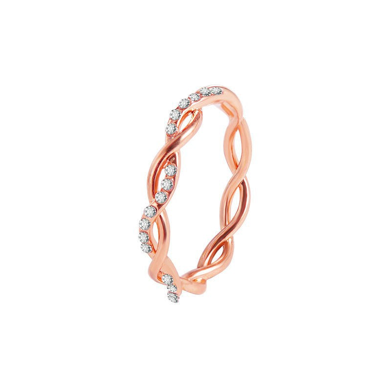 Women's Twist Couple Simple Fashion Accessories Little Rings