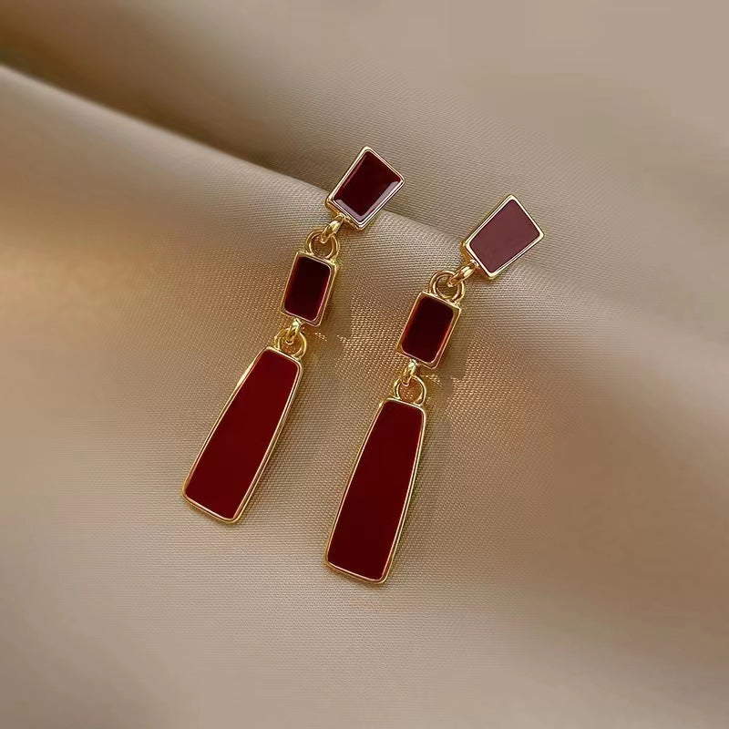 Temperament Lovesickness Red Bean Female Unique Earrings
