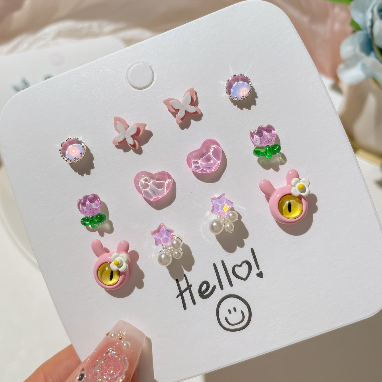 Small Ear High-grade Suit Fresh Cute Earrings