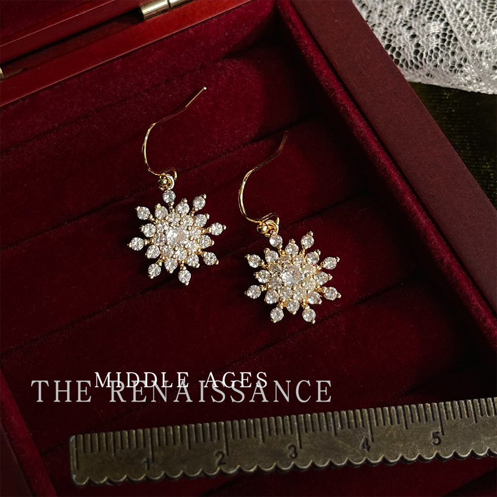 Limited Chinese Style Series Zircon Bell Bow Earrings