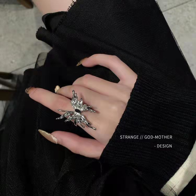 Opening Female Fashion Niche Designer High-grade Cold Style Fashionable Rings