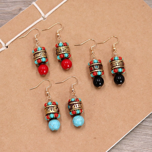 Women's Minority Style Exotic Tibetan Retro Graceful Earrings