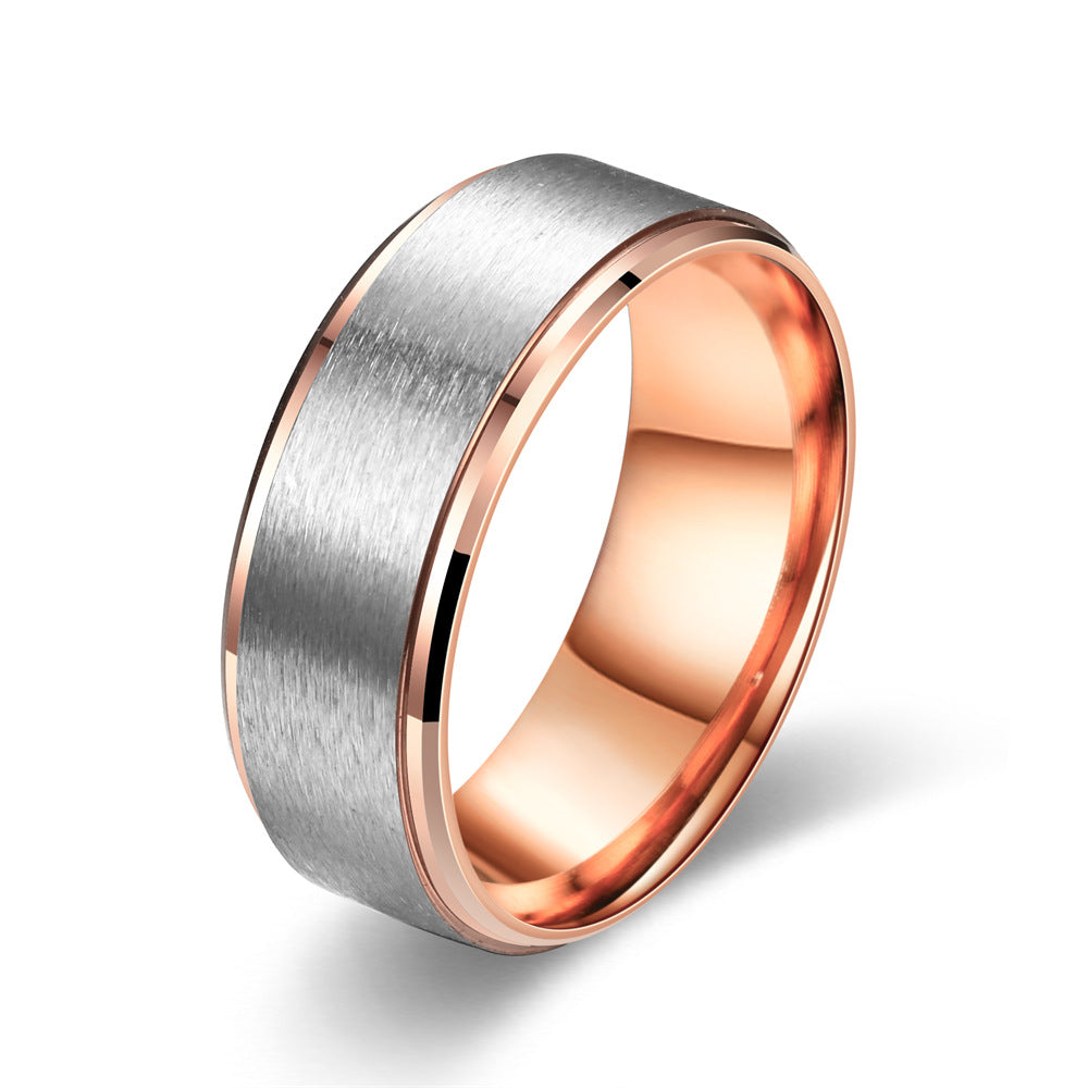Fashion Personality Two-color Aperture Personalized Tail Rings