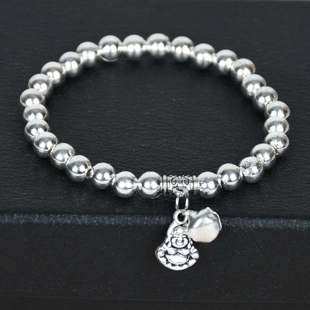 Chinese Style Large Sier Female Lotus Seedpod Bracelets