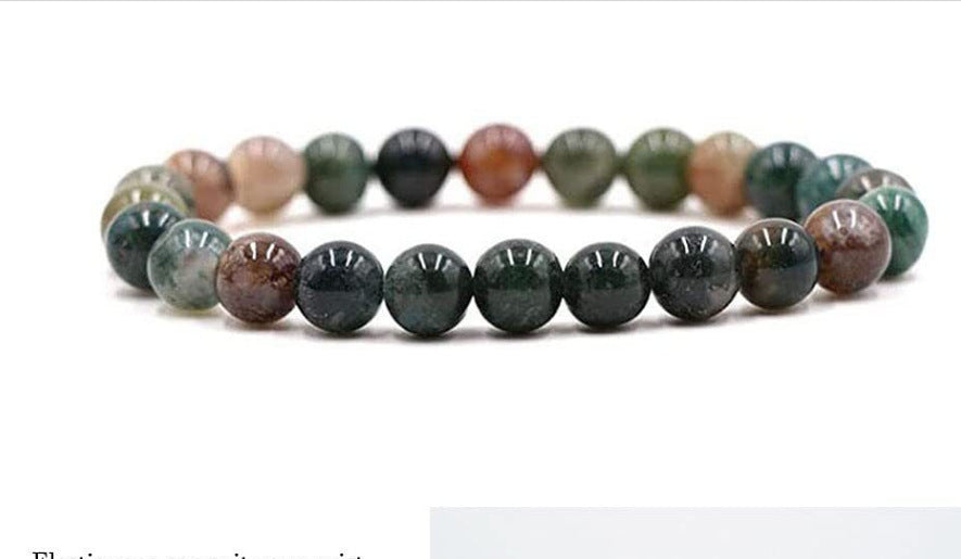 Crystal Volcanic Rock Amethyst Hematite Red Agate Bracelets