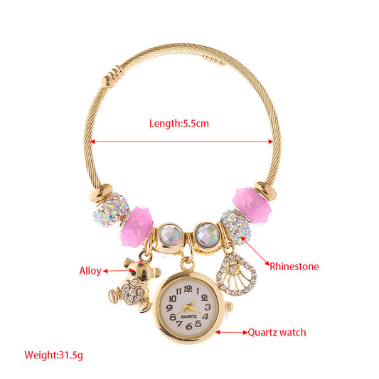 Women's Exquisite Quartz Watch Diamond Fashionable Stainless Bracelets