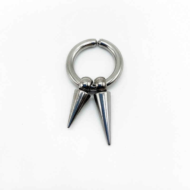 Spring Ear Clip Male Tassel Female Earrings