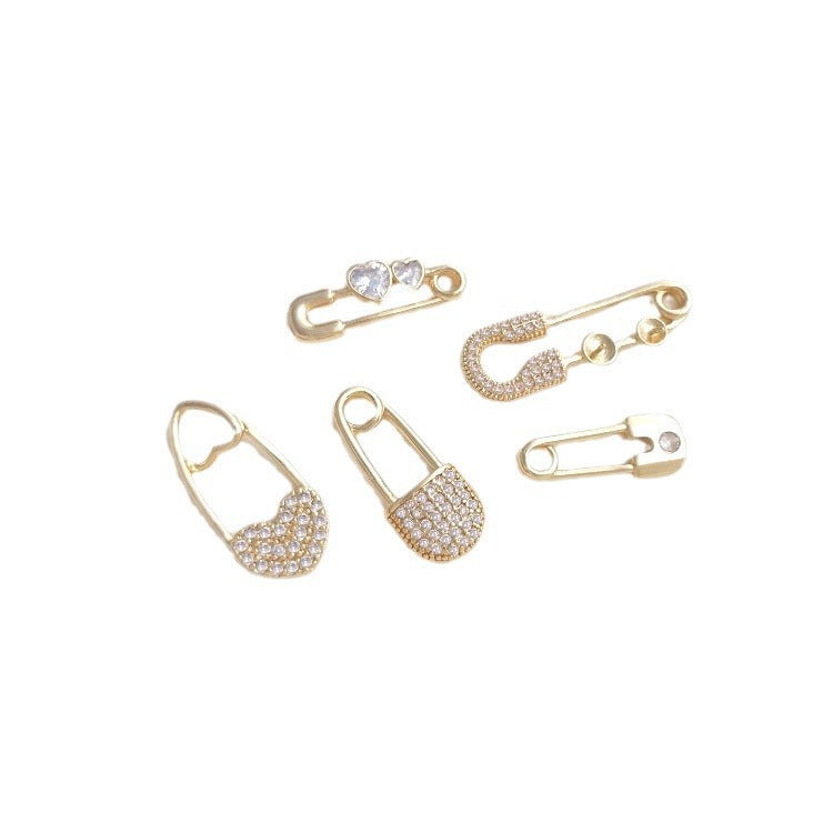 Inlaid Zircon Gold-plated Color Retention Pearl Pendants