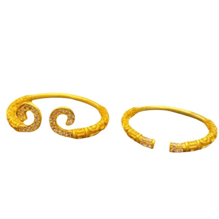 Ancient Style Alluvial Gold Of The Incantation Rings