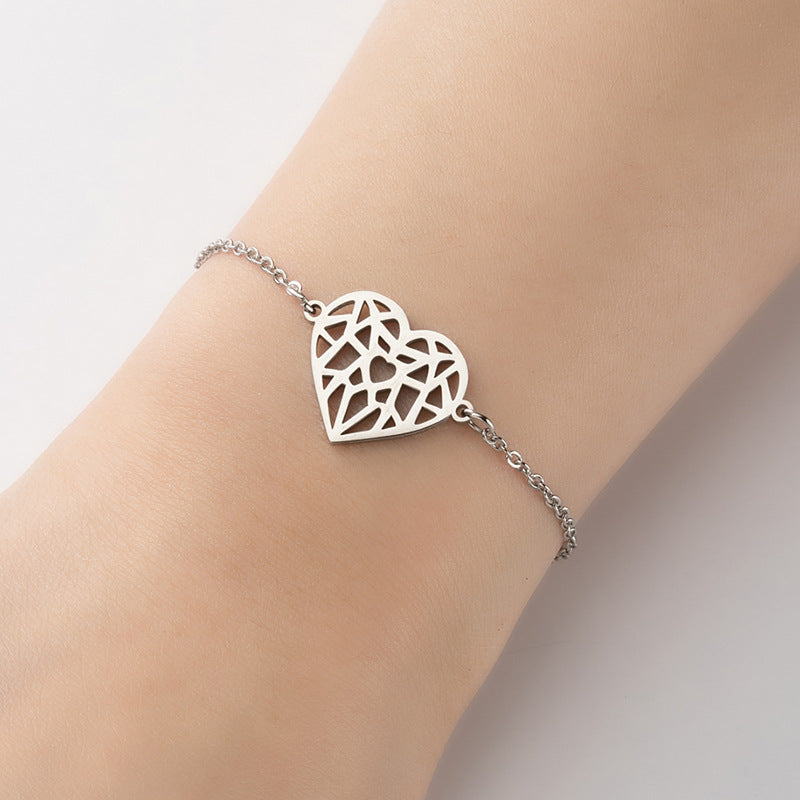 Heart-shaped Female Special Interest Light Luxury Bracelets