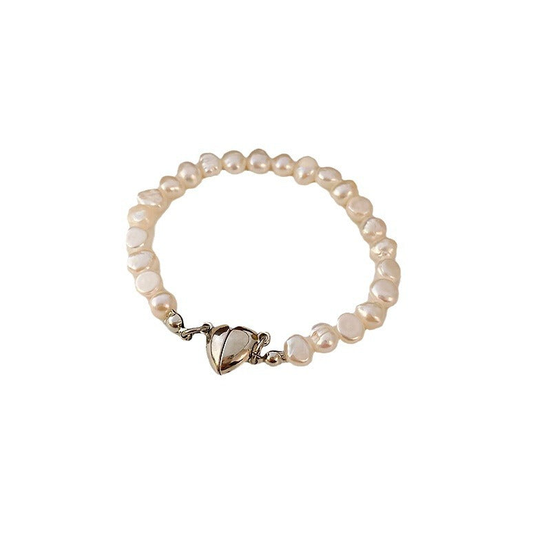Women's Baroque Natural Freshwater Pearl Light Luxury Bracelets