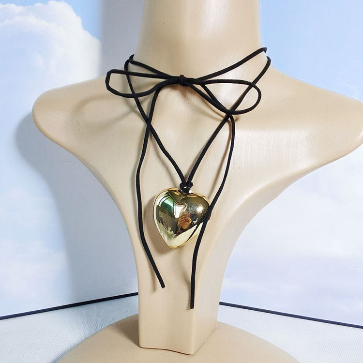 Wax Line Flannel Clavicle Chain Big Necklaces