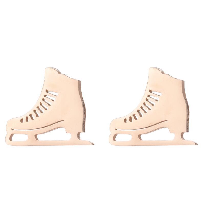 Retro Sports Olive Football Series Female Earrings