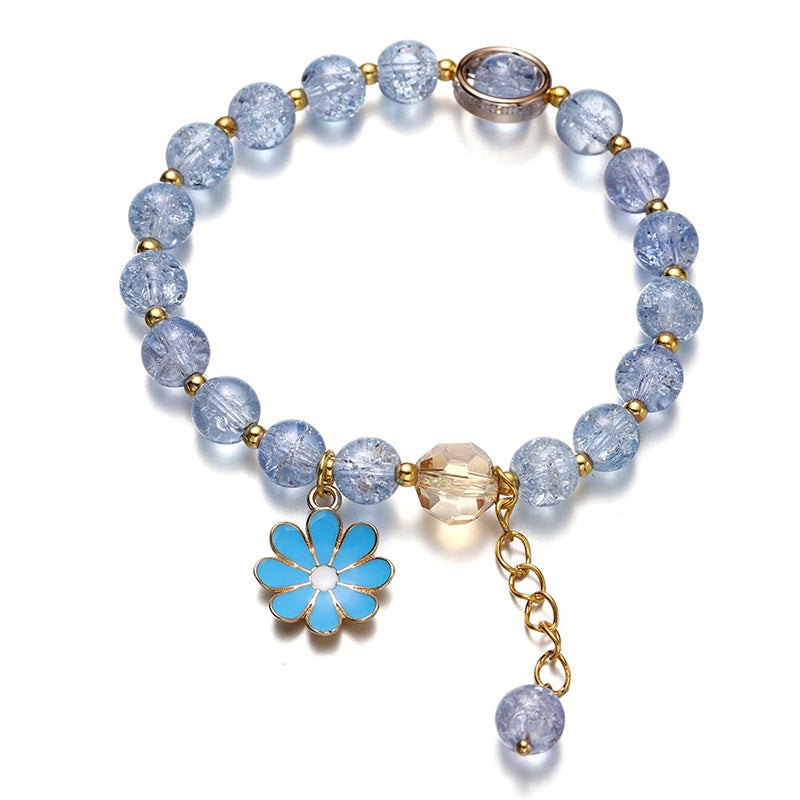 Fresh Hot Flower Crystal Daisy Sweet Bracelets