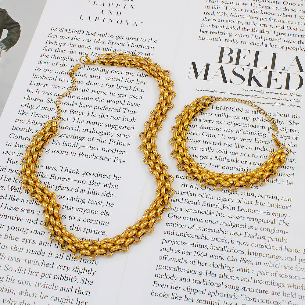 Light Luxury Titanium Steel Collar Clavicle Chain Necklaces