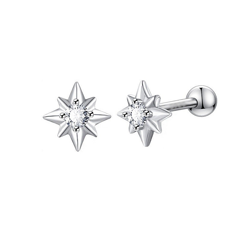 Men's Thread Trendy Personalized Cold Style Screw Earrings