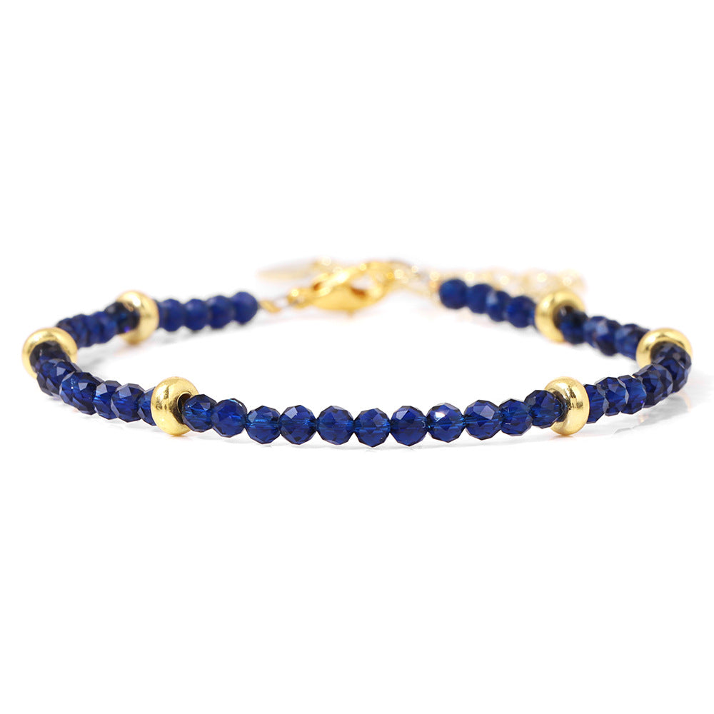 Women's Stone Beading Simple Spring Lobster Buckle Bracelets