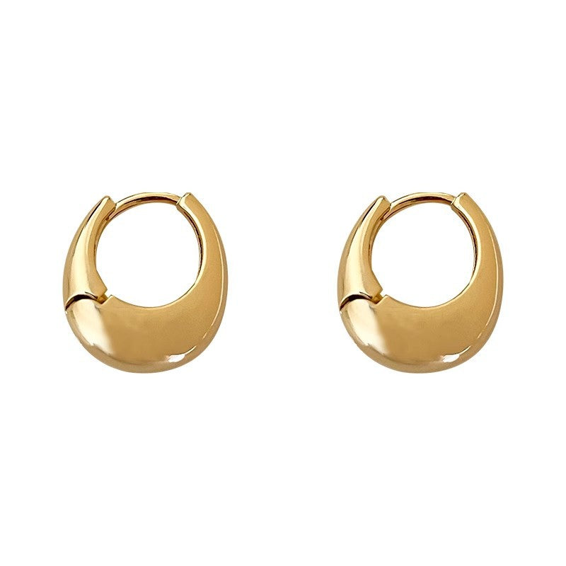 Simple Metal Ear Female Temperament Light Luxury Design Earrings