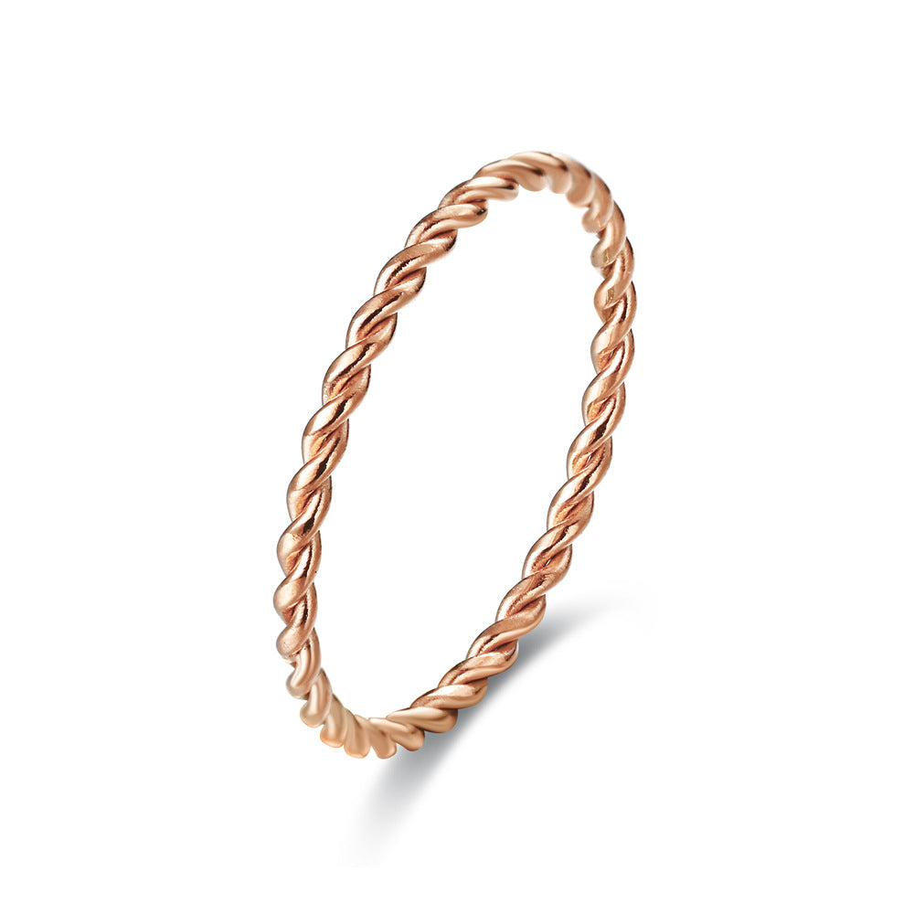 Women's Fashion Extremely Fine Hemp Rope Winding Rings