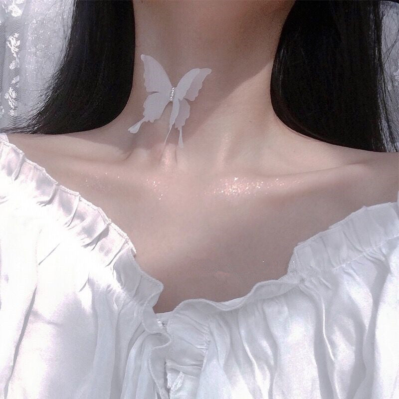 Women's Drop Tassel Pearl Double Layer Temperament Clavicle Chain Necklaces
