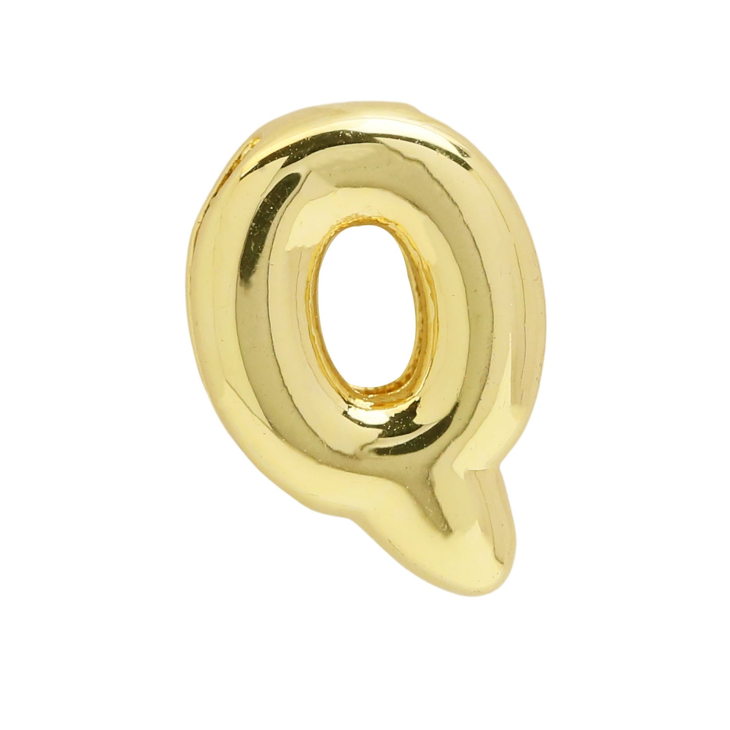 Golden Chubby Balloon Bubble Glossy Letter Bracelets