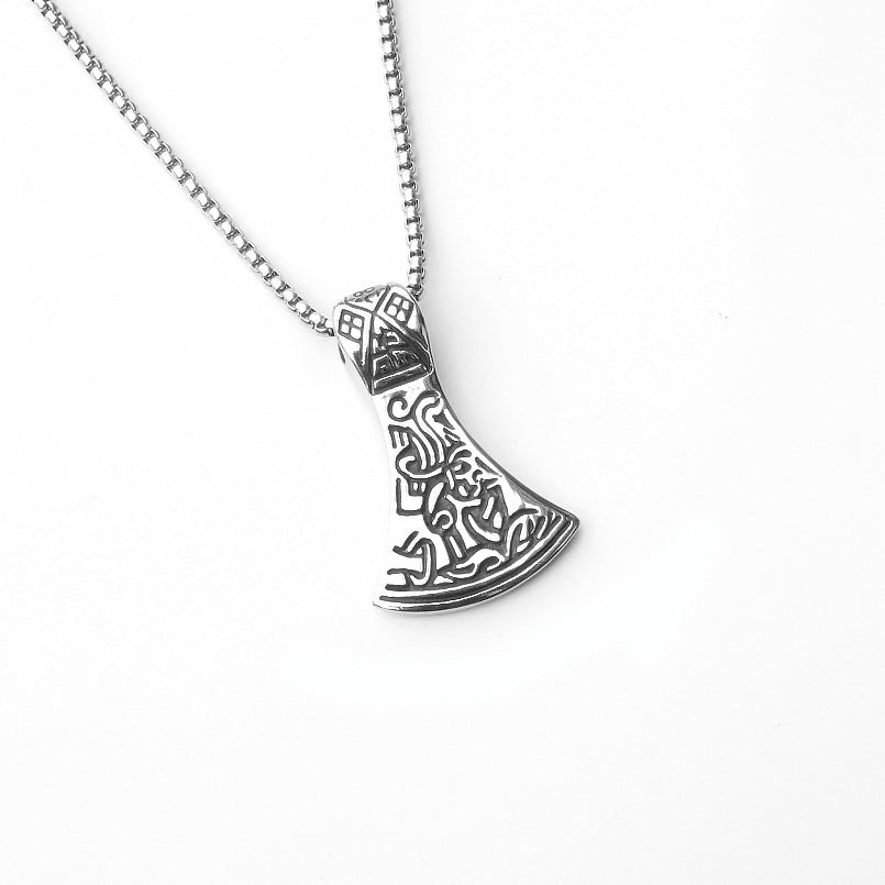 Men's Fashion Titanium Steel Double Snake Trendy Necklaces