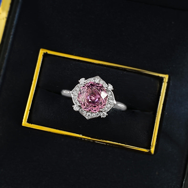 Women's Imported High Carbon Diamond Millennium Rose Rings