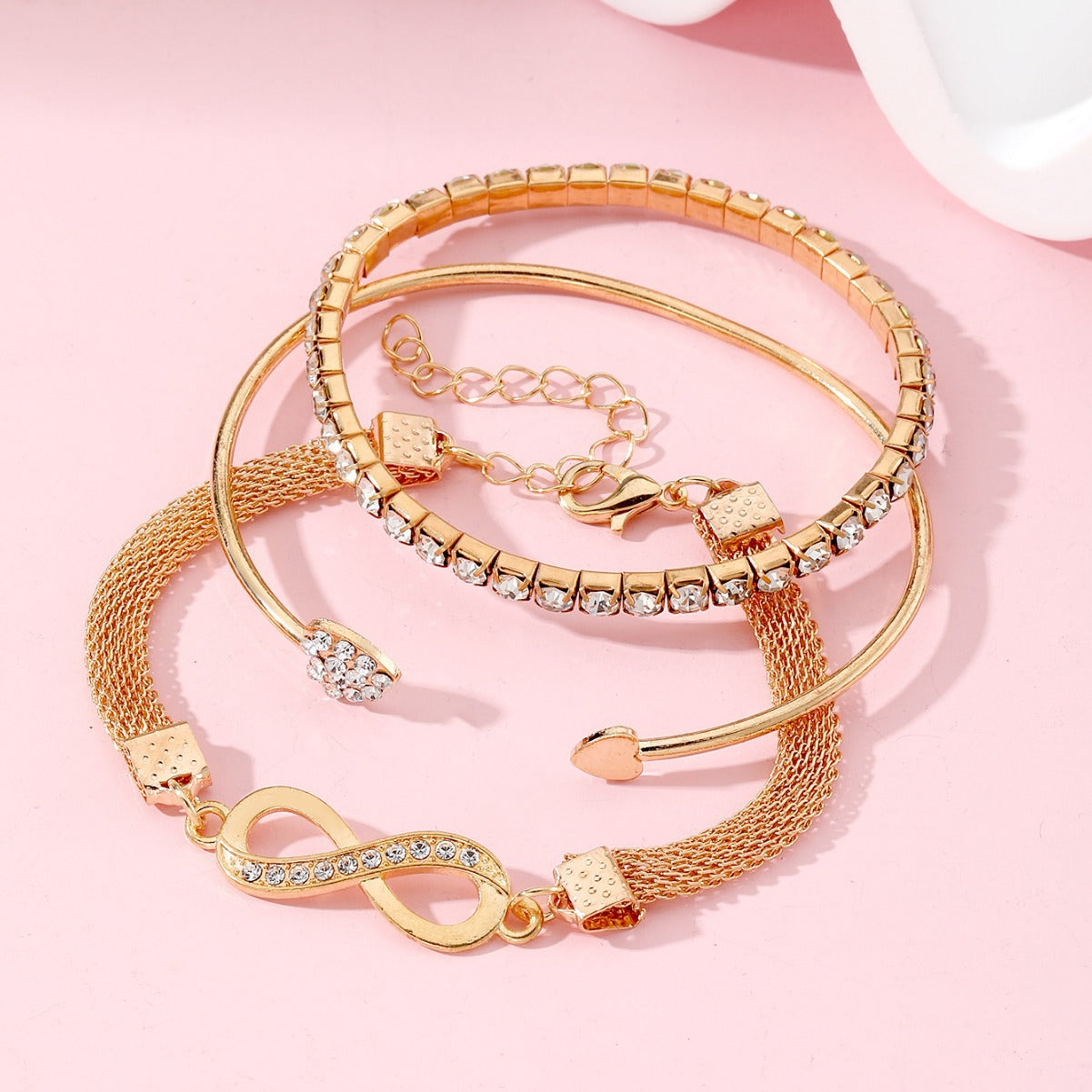 Infinite Fashion Commuter Chain Like Flat Bracelets