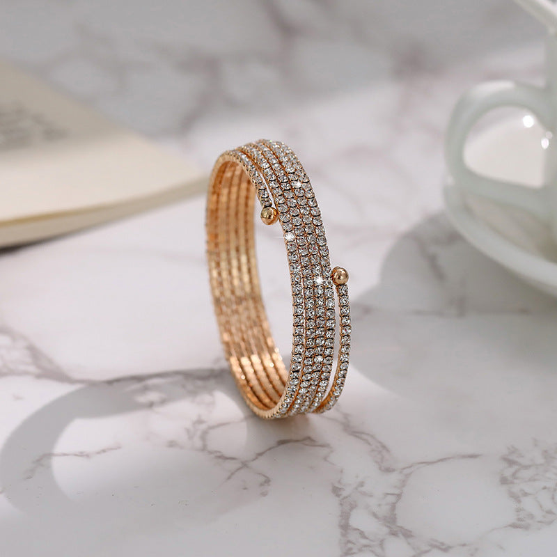 Hand Jewelry Boho Rhinestone Bangle Fashion Bracelets