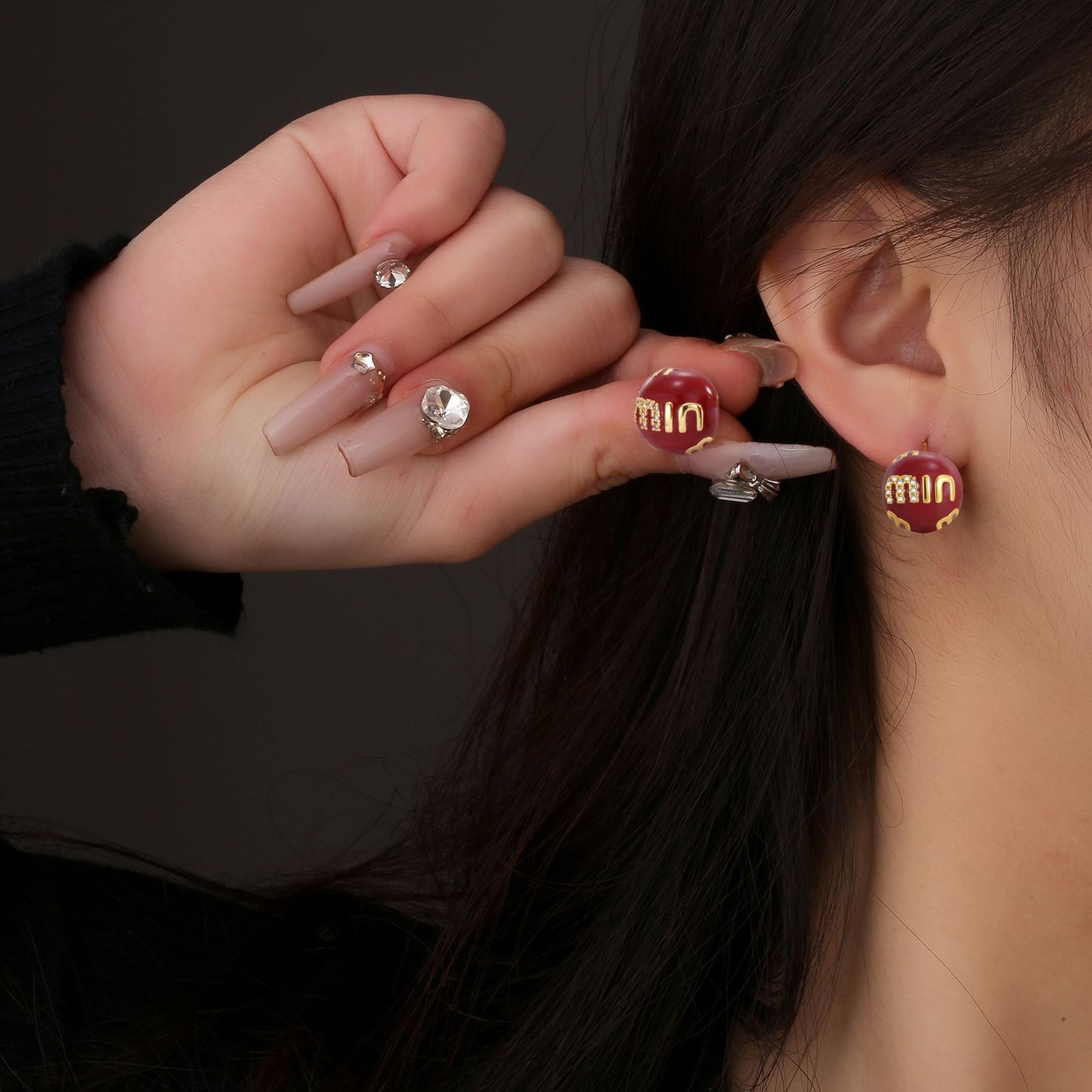 Korean Style Fashion Sier Needle Jewelry Earrings