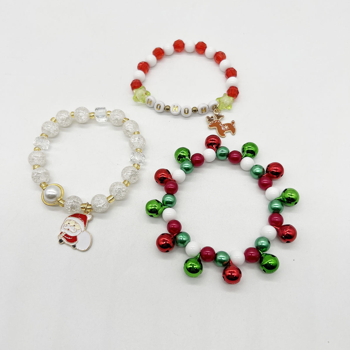 Hot Christmas Gift Beaded Letter Stretch Bracelets