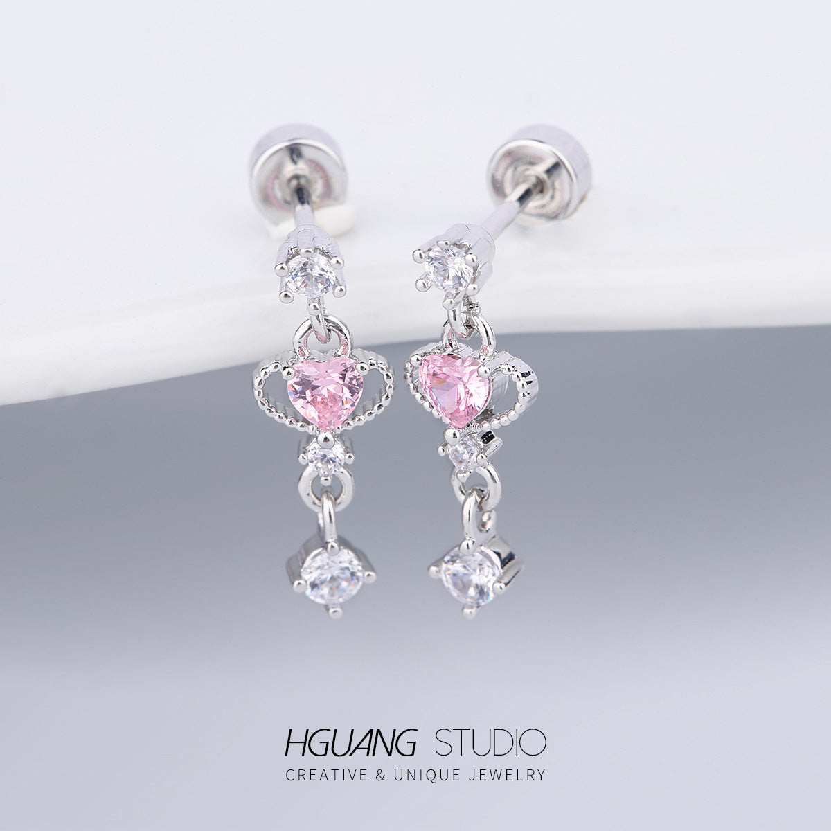 Steel Gold-plated Screw Double-headed Twist Ear Earrings
