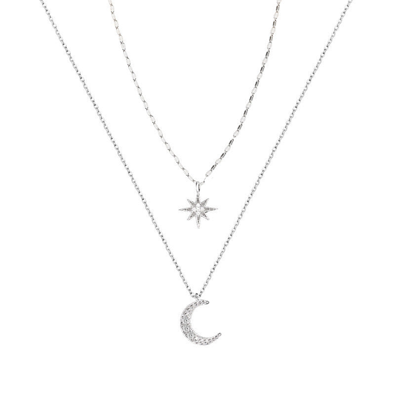 Asterism Moon Female Niche Clavicle Chain Design Sense Light Necklaces