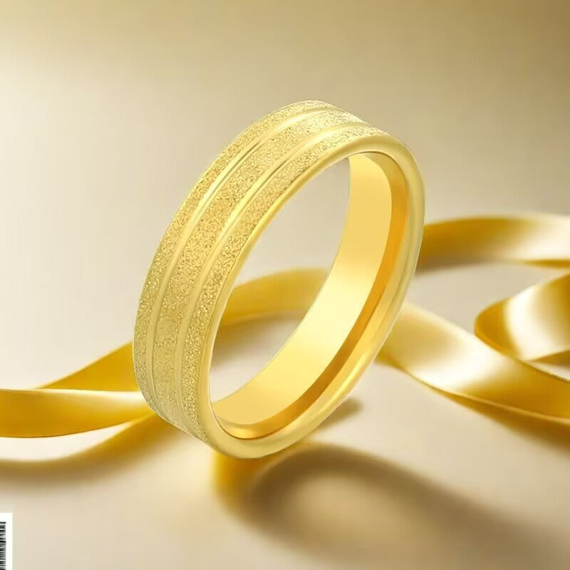 Fashion Titanium Steel Simple Niche Colorfast Rings