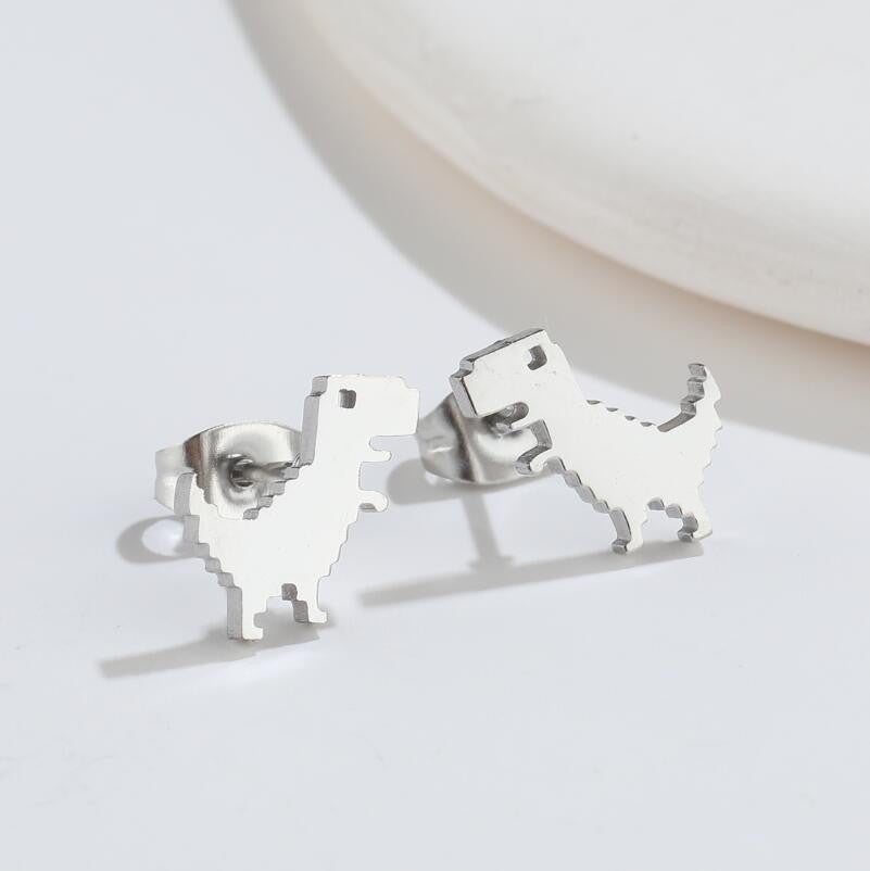 Version Dinosaur Cute Mini Animal Small Earrings