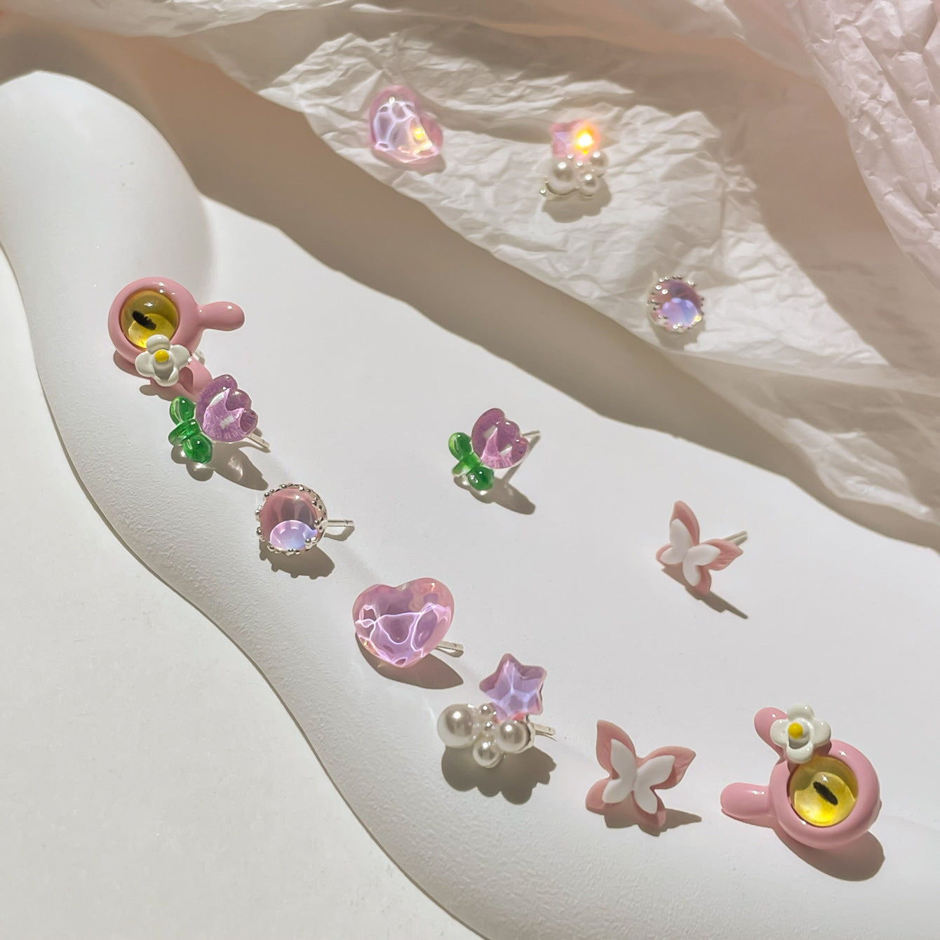 Small Ear High-grade Suit Fresh Cute Earrings
